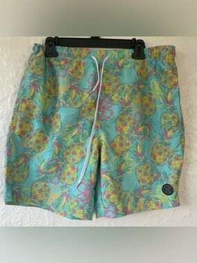 Brooklyn Cloth Kent Ave Volley Men’s Teal Blue Swim Trunks Size L